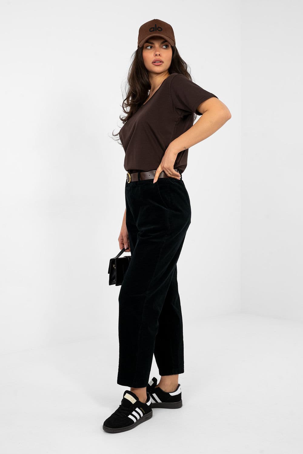 Pantaloni in velluto model 224056 Italy Moda - Miniatura 2
