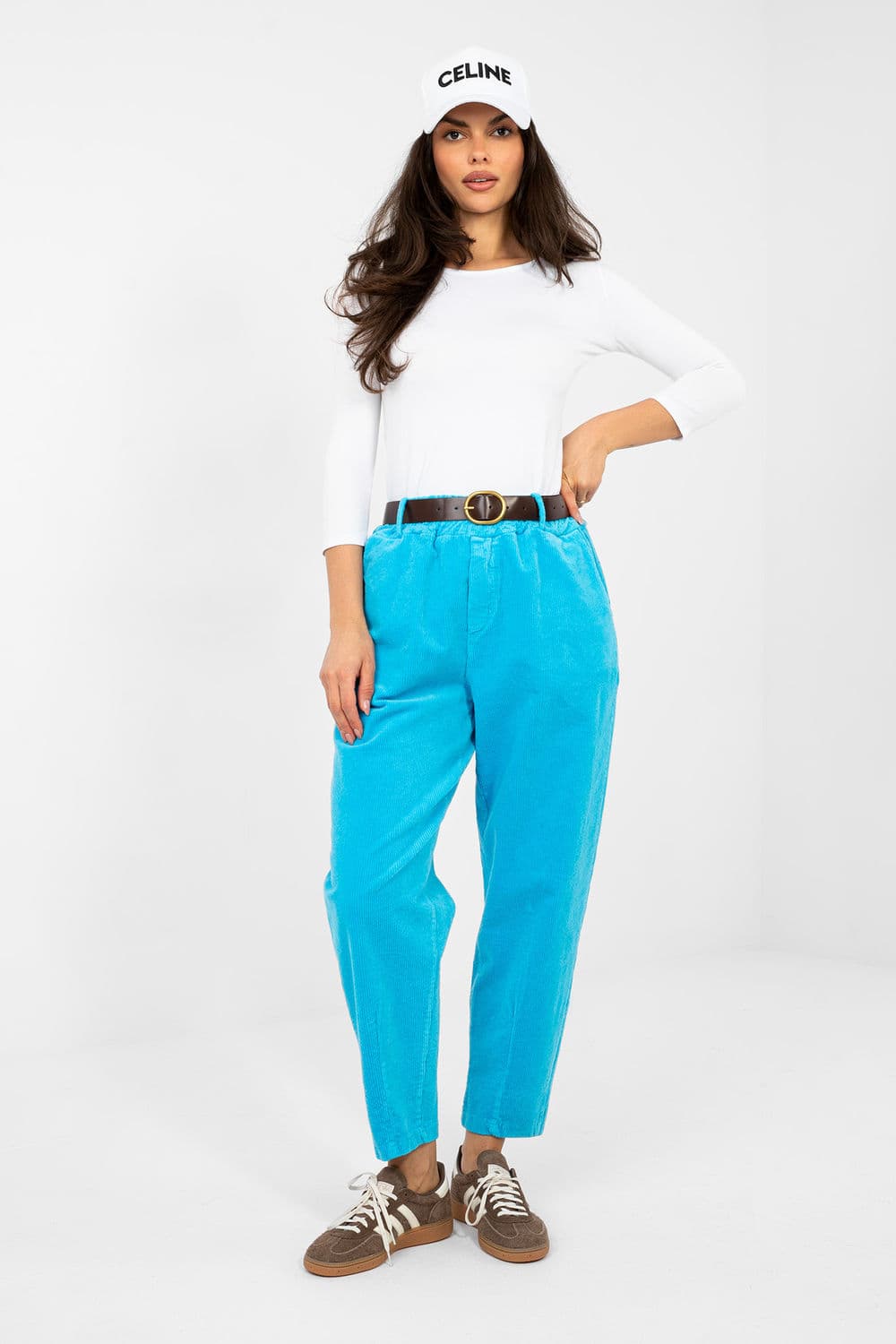 Pantaloni in velluto model 224057 Italy Moda - Miniatura 4