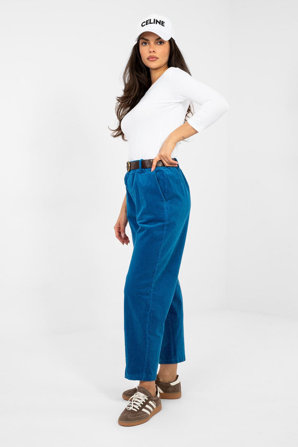Pantaloni in velluto model 224058 Italy Moda - Miniatura 2