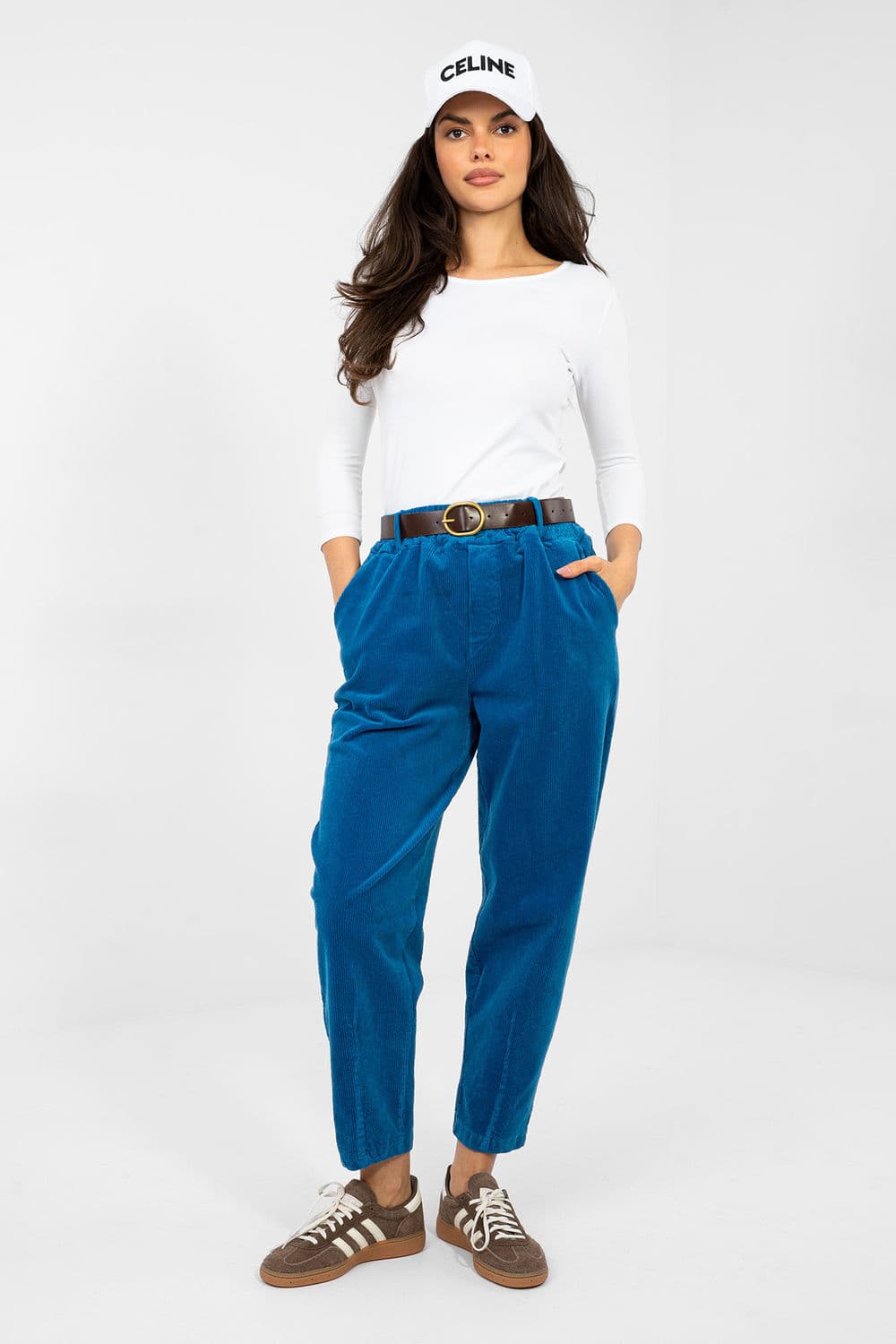 Pantaloni in velluto model 224058 Italy Moda - Miniatura 4