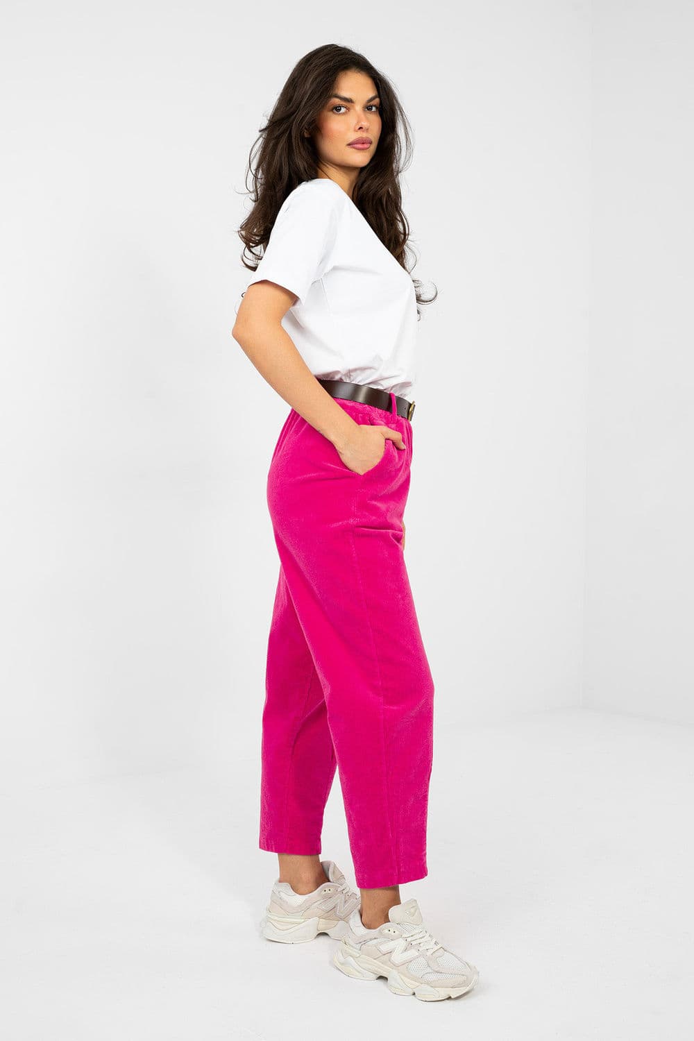 Pantaloni in velluto model 224059 Italy Moda - Miniatura 2