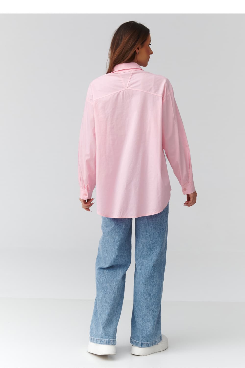 Camicia a manica lunga  model 224100 Makadamia - Miniatura 3