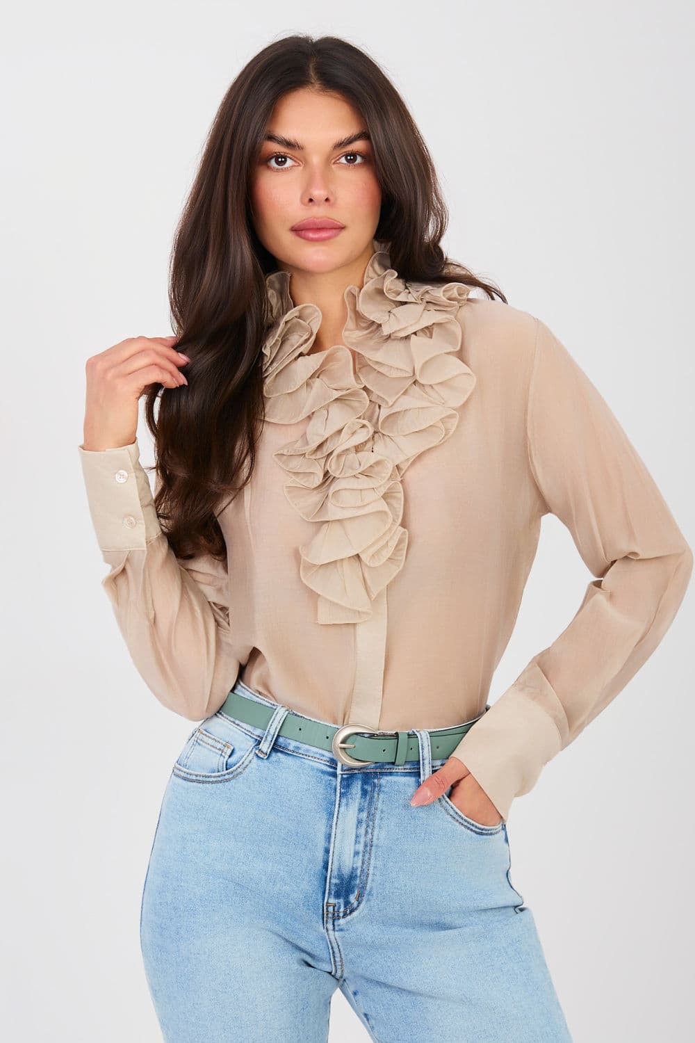 Camicia a manica lunga  model 224134 Factory Price