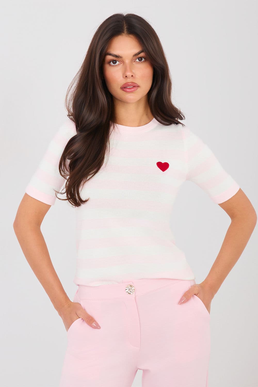 Maglione a manica corta model 224318 Factory Price