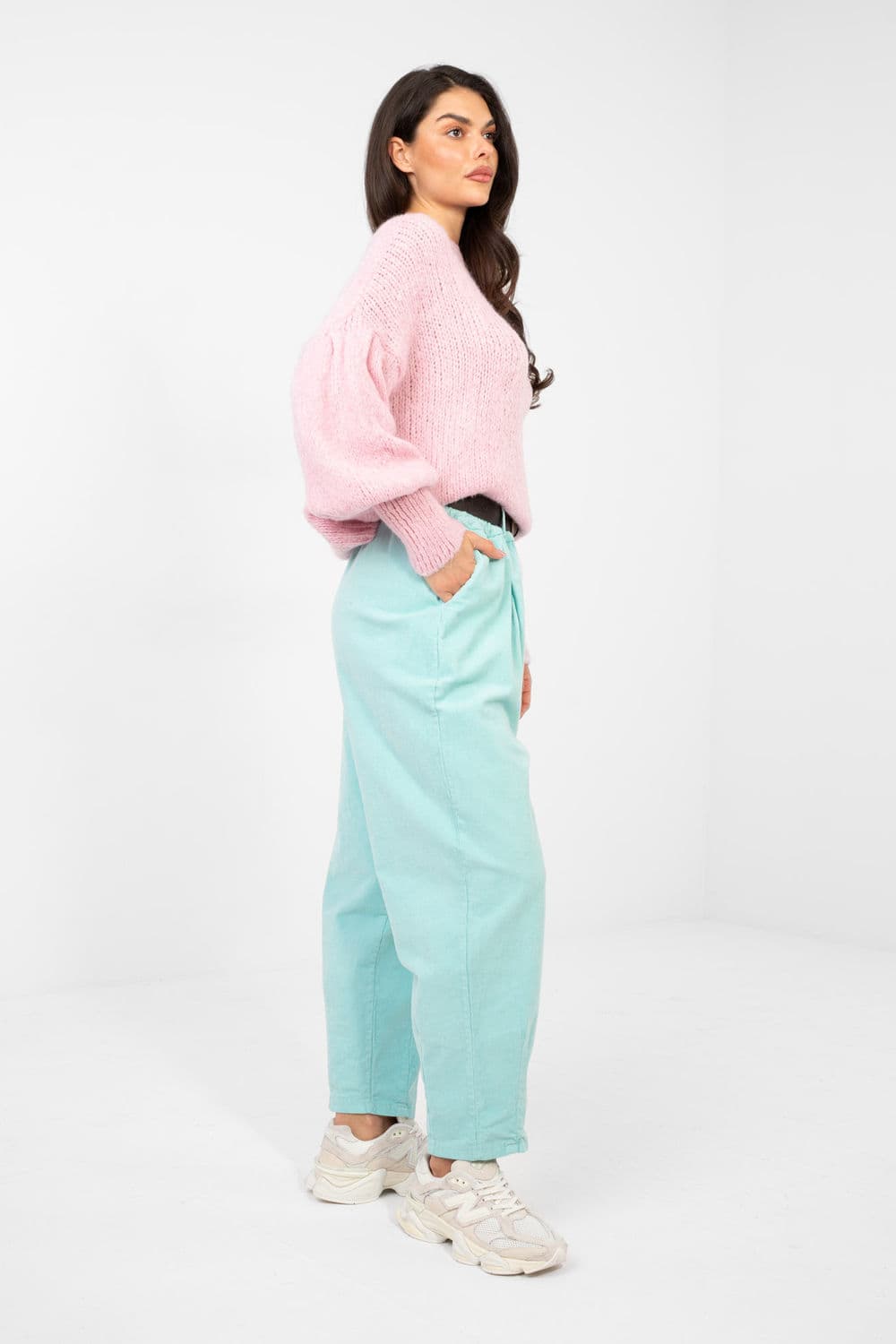 Pantaloni in velluto model 224385 Italy Moda - Miniatura 2