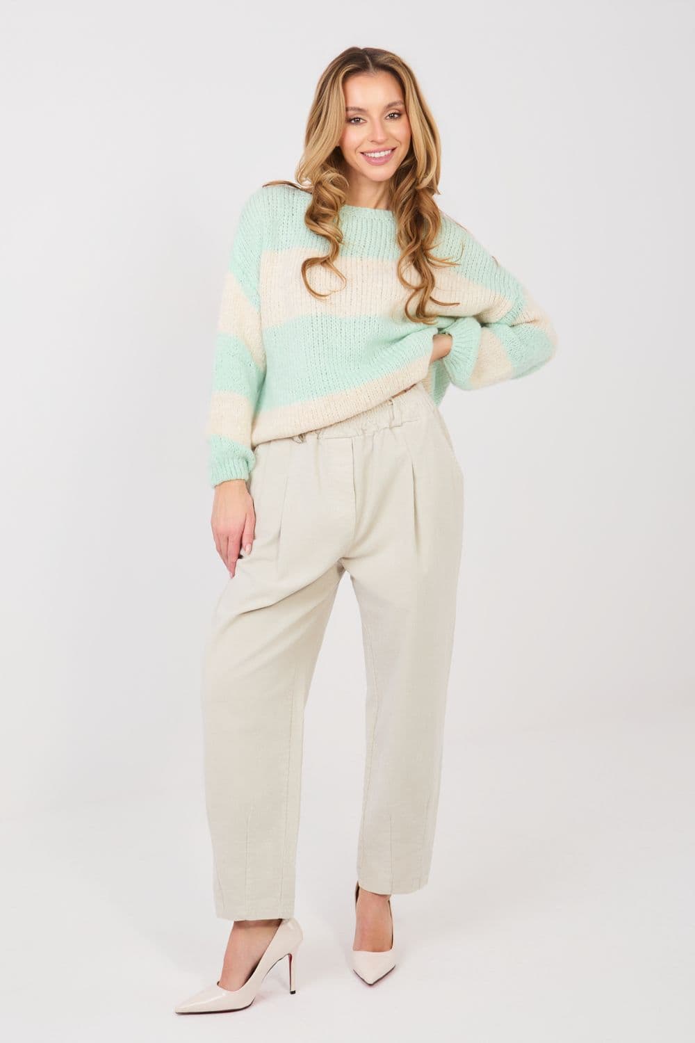 Pantaloni in velluto model 224386 Italy Moda - Miniatura 2