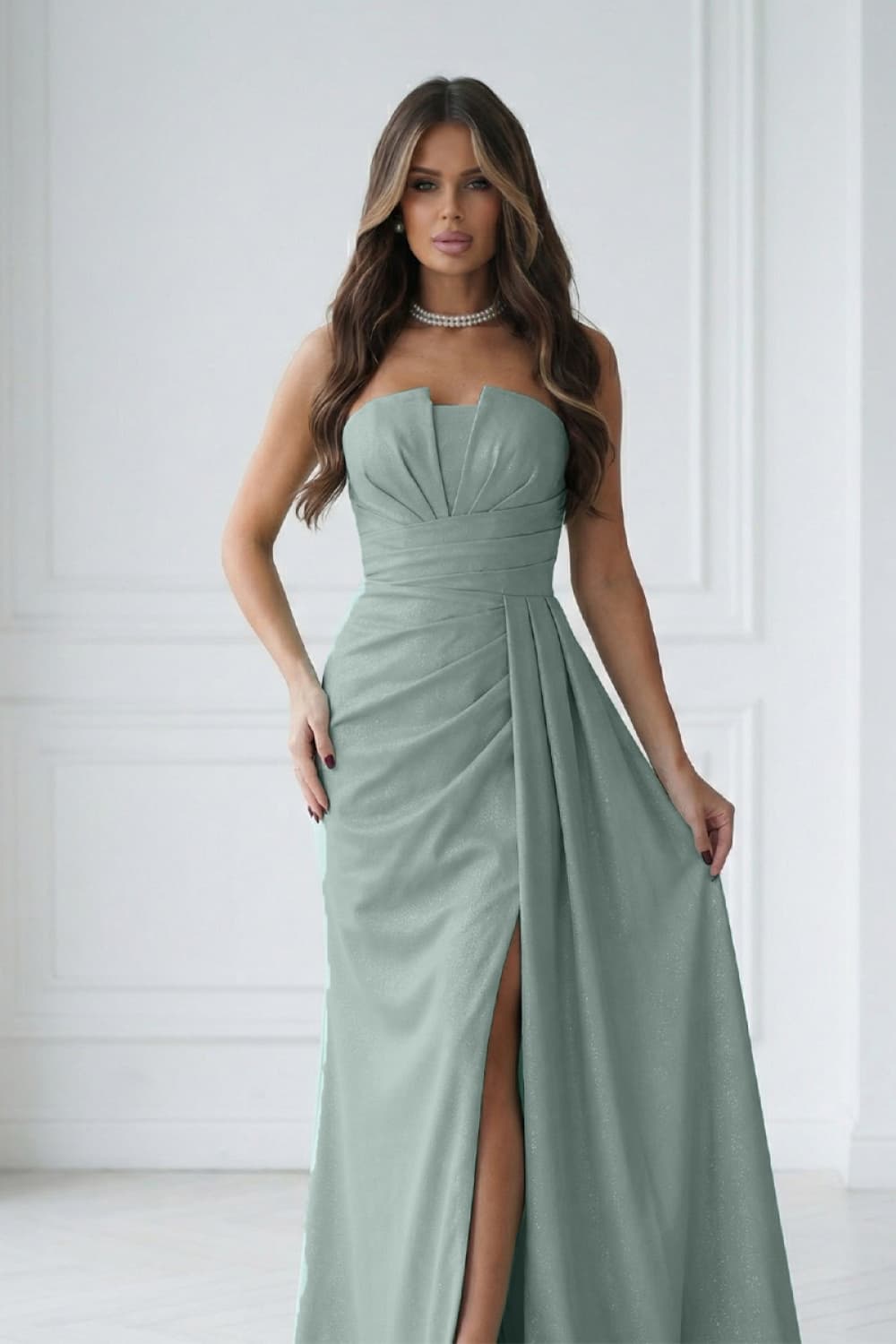 Vestito lungo model 224634 Bicotone