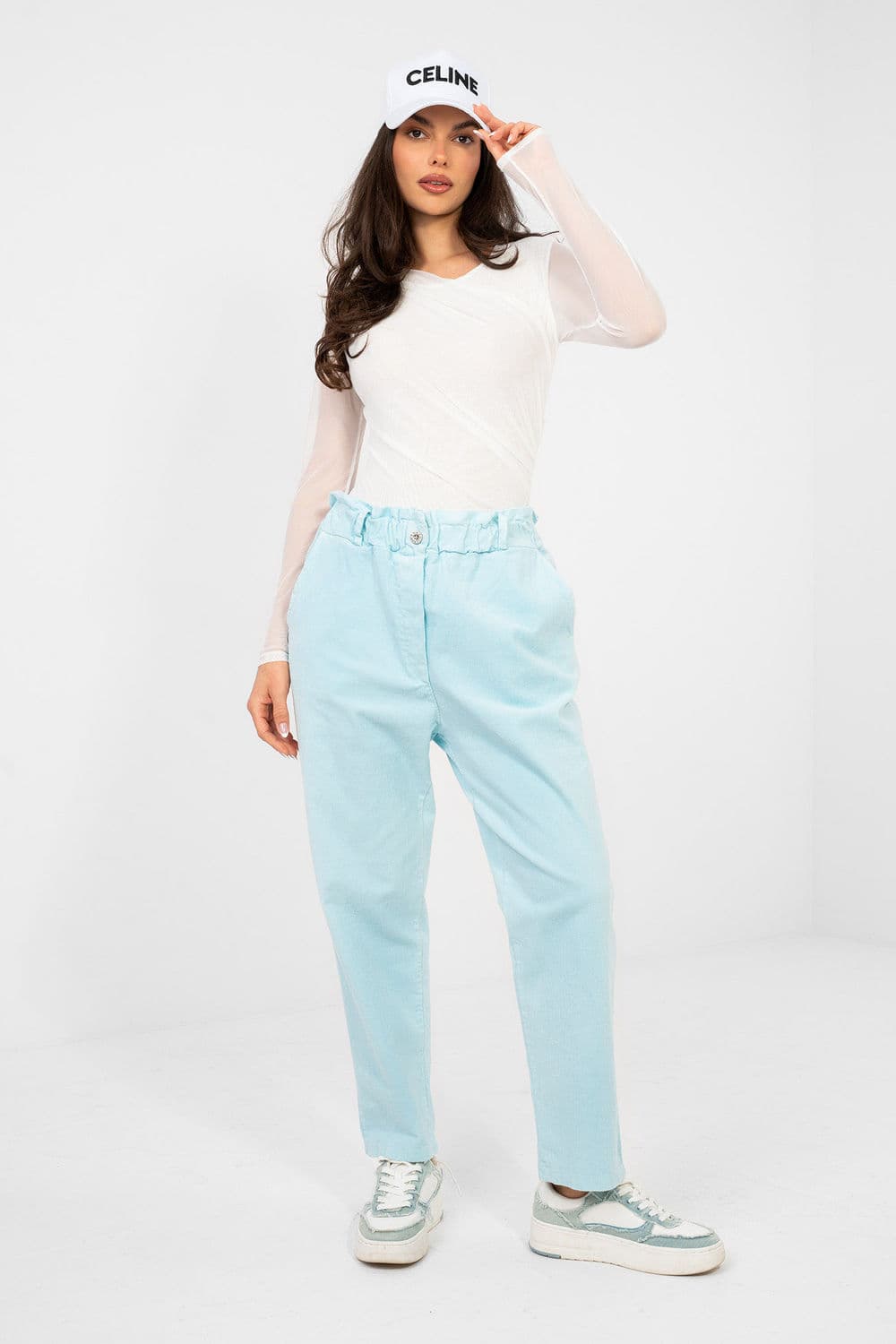 Pantaloni in velluto model 224842 Italy Moda - Miniatura 2