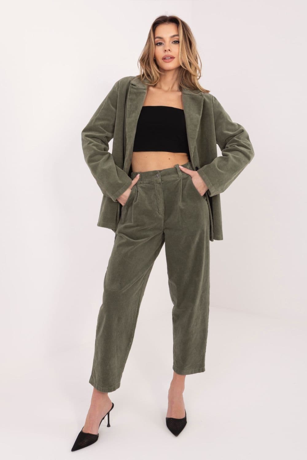 Pantaloni in velluto model 224998 Rue Paris - Miniatura 3
