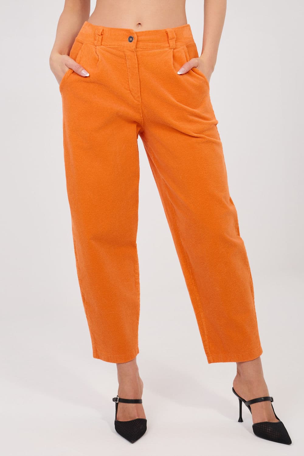 Pantaloni in velluto model 225084 Rue Paris