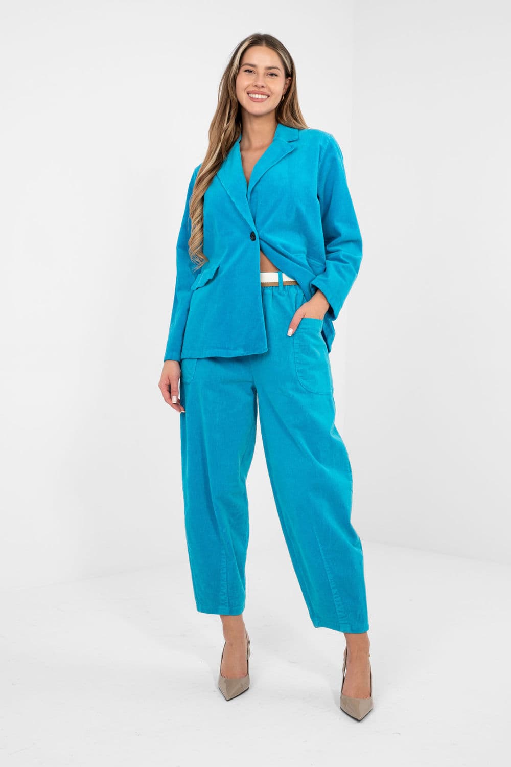 Pantaloni in velluto model 225093 Rue Paris - Miniatura 2