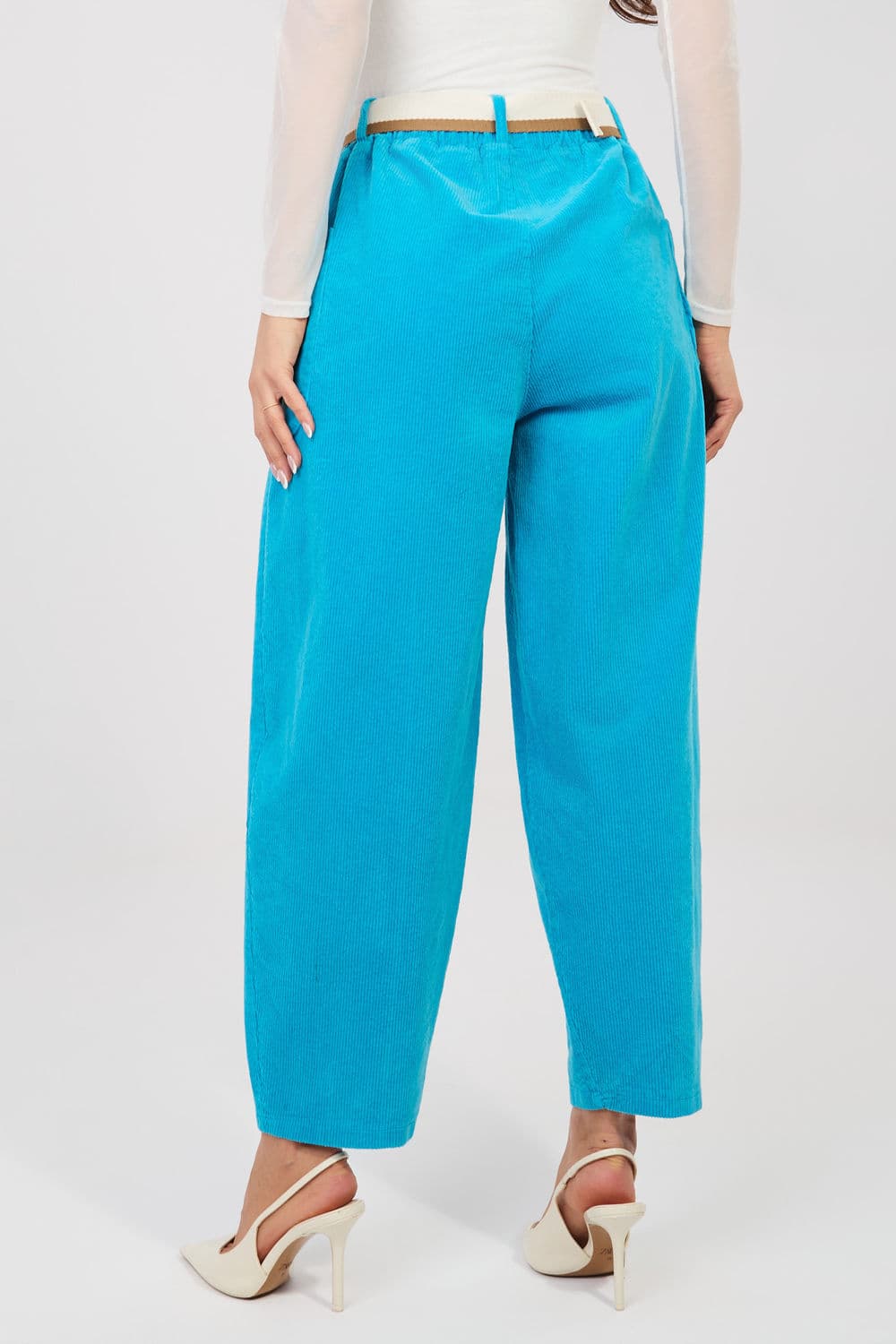 Pantaloni in velluto model 225093 Rue Paris - Miniatura 3