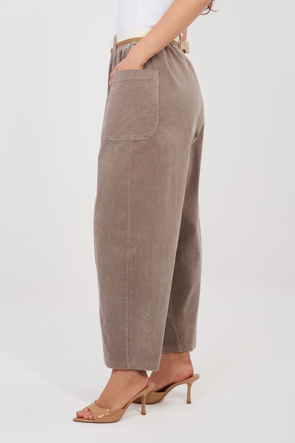 Pantaloni in velluto model 225097 Rue Paris