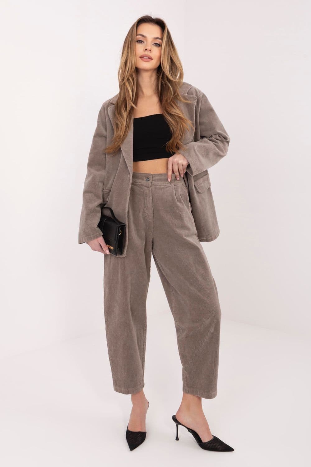 Pantaloni in velluto model 225000 Rue Paris - Miniatura 3