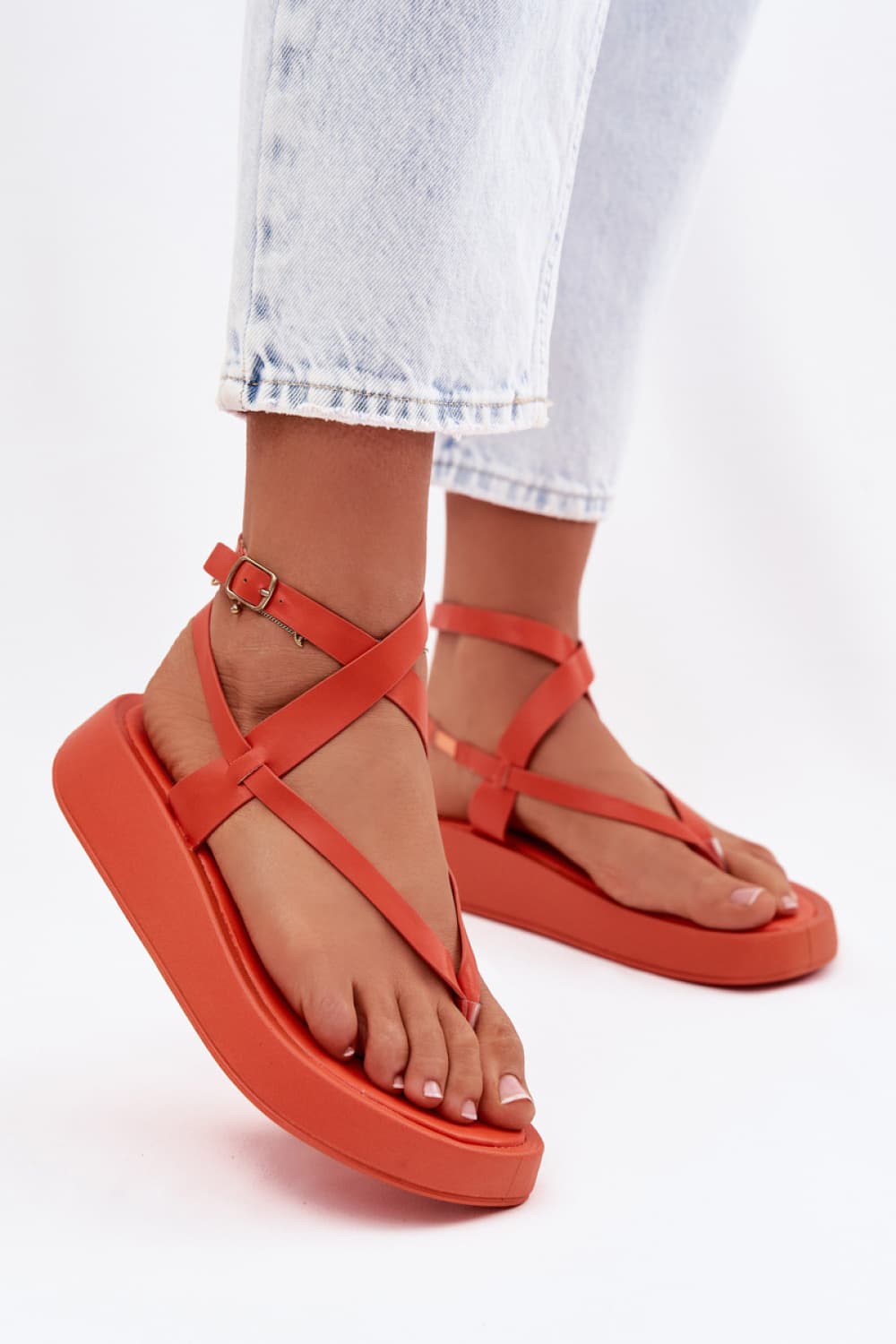 Sandali con plateau model 225396 Step in style
