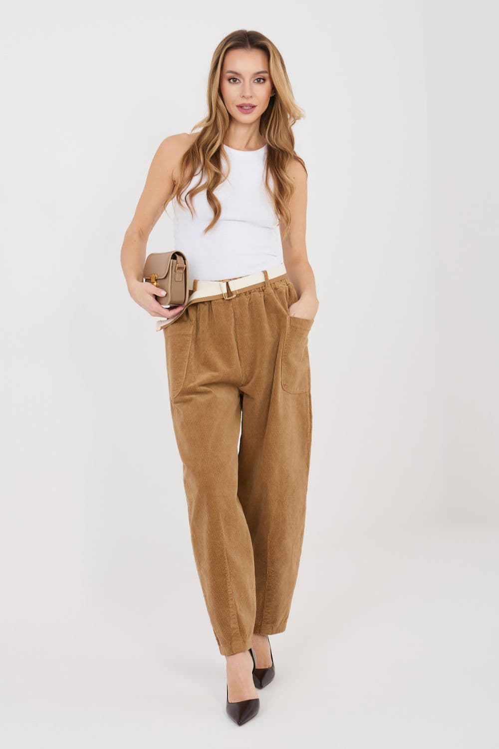 Pantaloni in velluto model 225424 Rue Paris - Miniatura 4