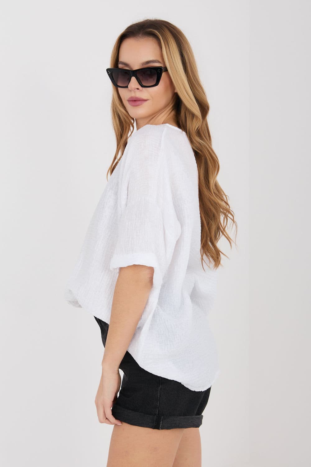 Camicia a manica corta model 225512 Italy Moda - Miniatura 2