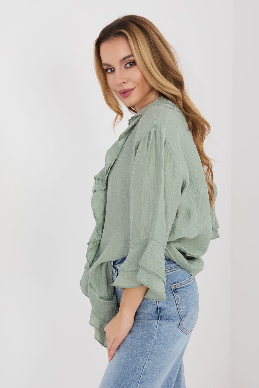 Camicia a manica lunga  model 225521 Italy Moda - Miniatura 2