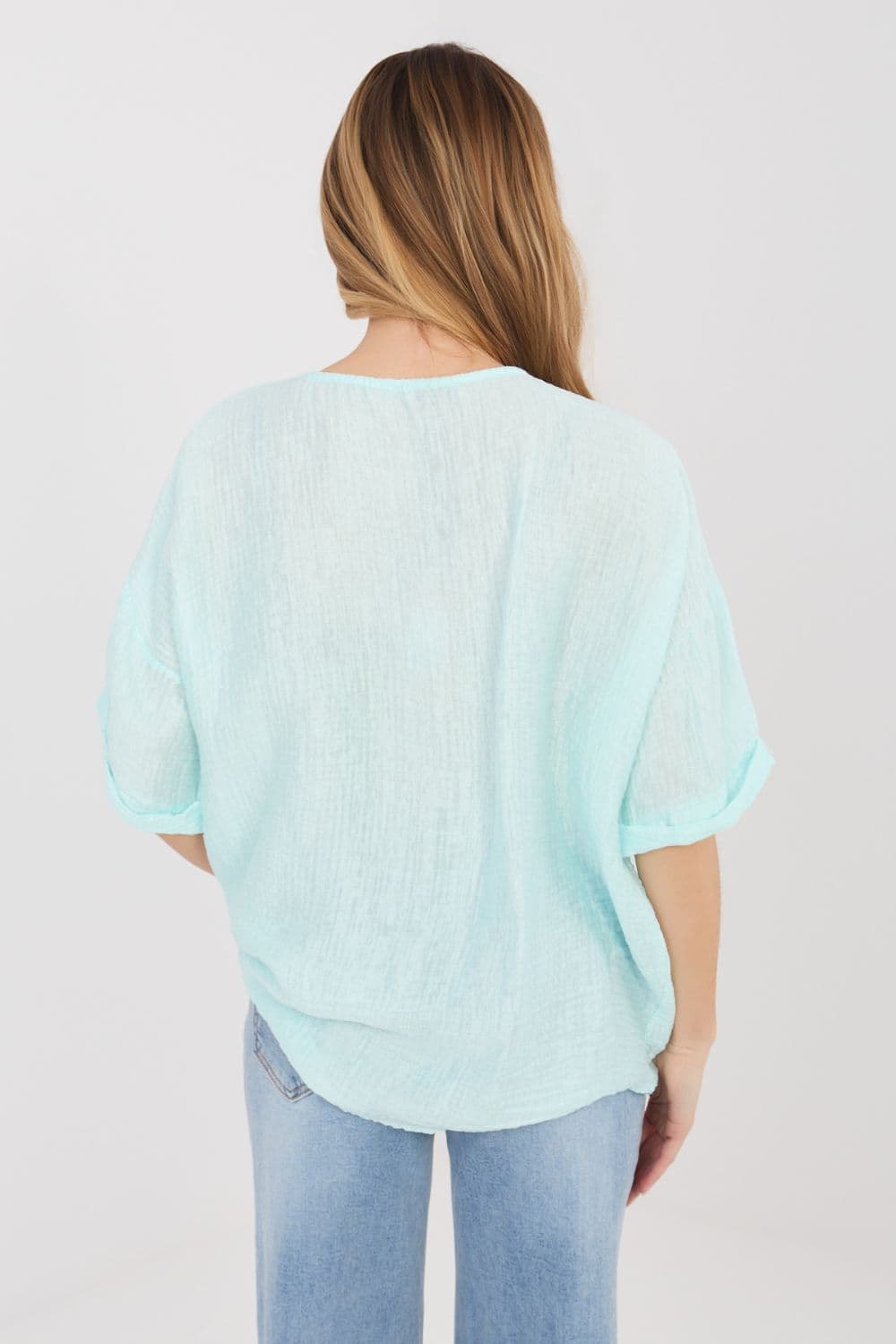 Camicia a manica corta model 225511 Italy Moda - Miniatura 4