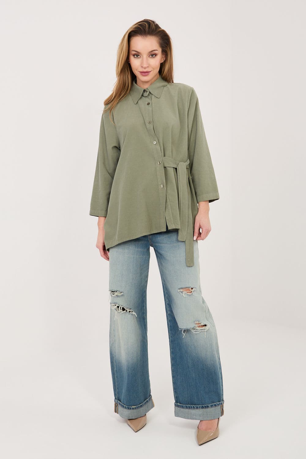 Camicia a manica lunga  model 225890 Rue Paris - Miniatura 2