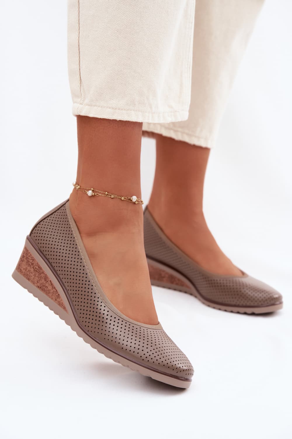 Scarpe con zeppa model 226087 Step in style
