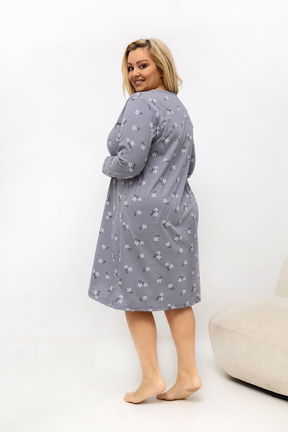 Camicia da notte Plus Size model 226134 Forever Pink - Miniatura 2