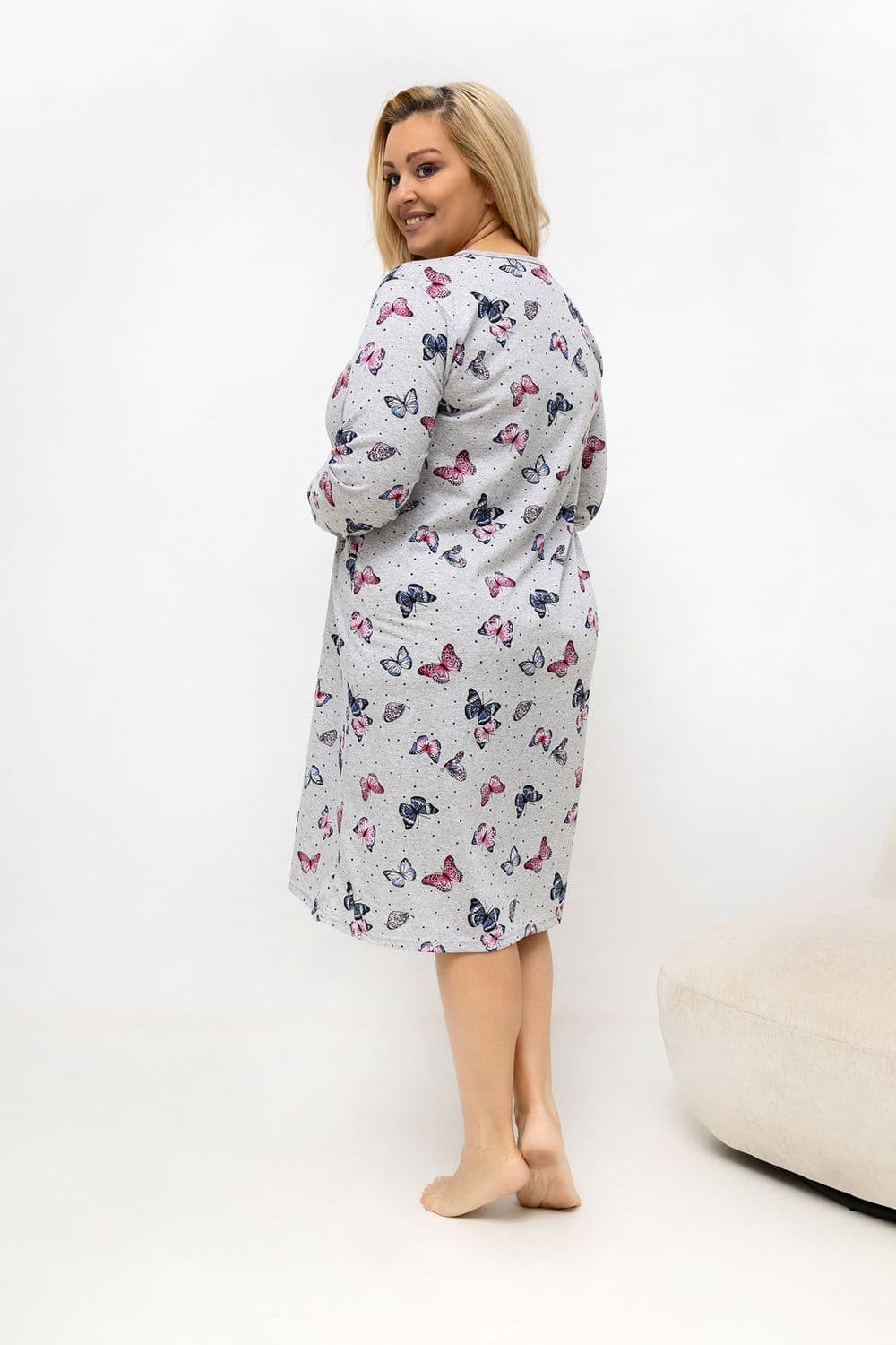 Camicia da notte Plus Size model 226135 Forever Pink - Miniatura 2