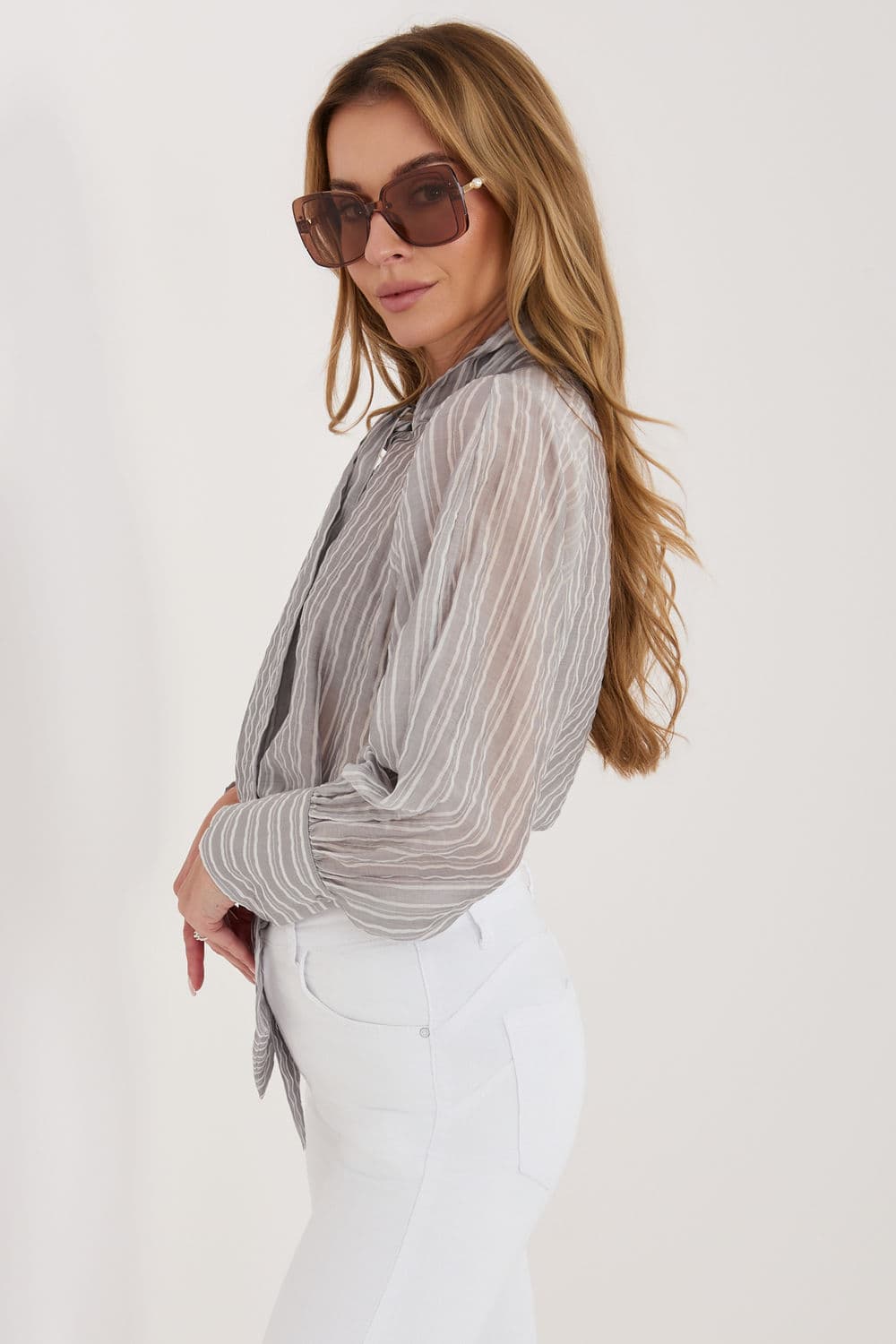 Camicia a manica lunga  model 226442 Italy Moda - Miniatura 3