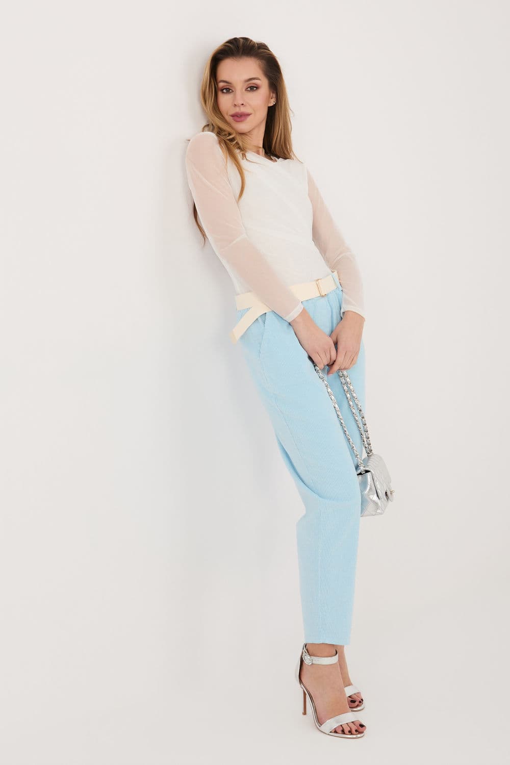 Pantaloni in velluto model 226482 Italy Moda - Miniatura 2