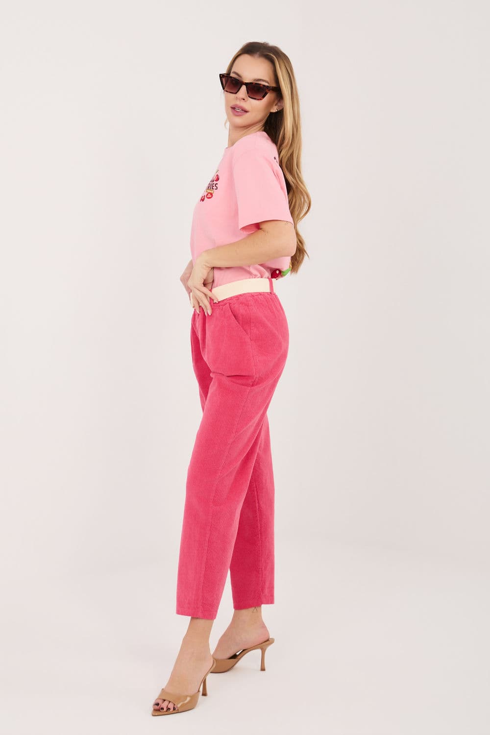 Pantaloni in velluto model 226483 Italy Moda - Miniatura 2