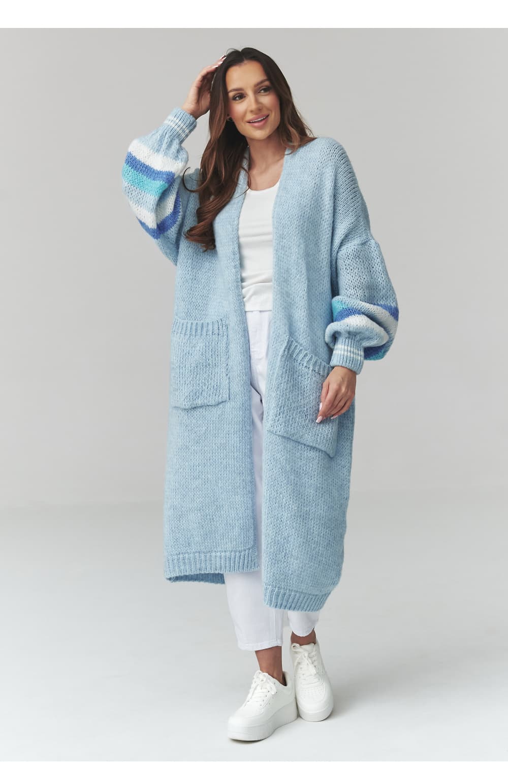 Cardigan model 226867 Makadamia - Miniatura 2
