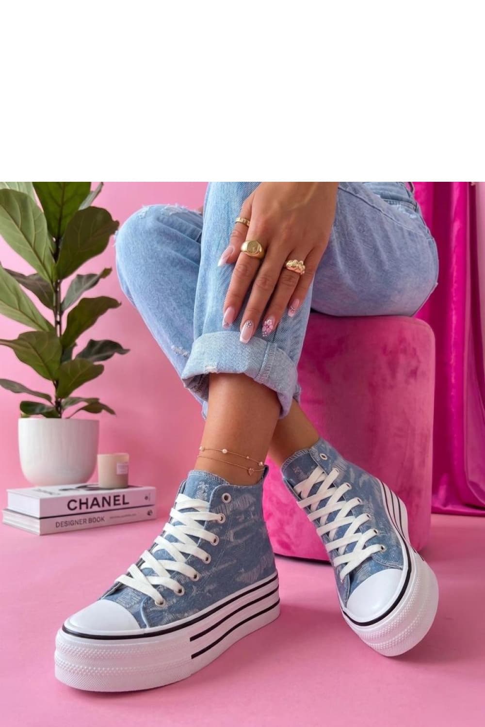 Scarpe da ginnastica con plateau model 227259 Solea
