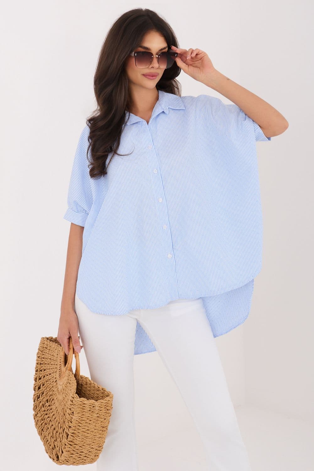 Camicia a manica corta model 227655 Rue Paris - Miniatura 4
