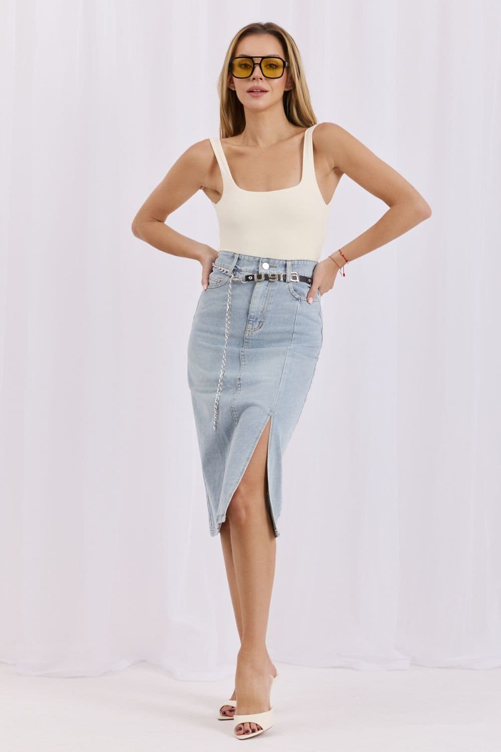 gonna di jeans model 228031 Factory Price - Miniatura 4