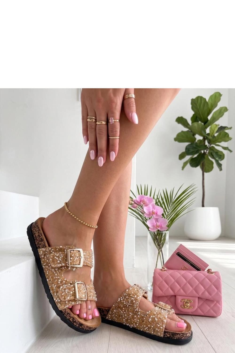 Sandali con plateau model 228207 Solea