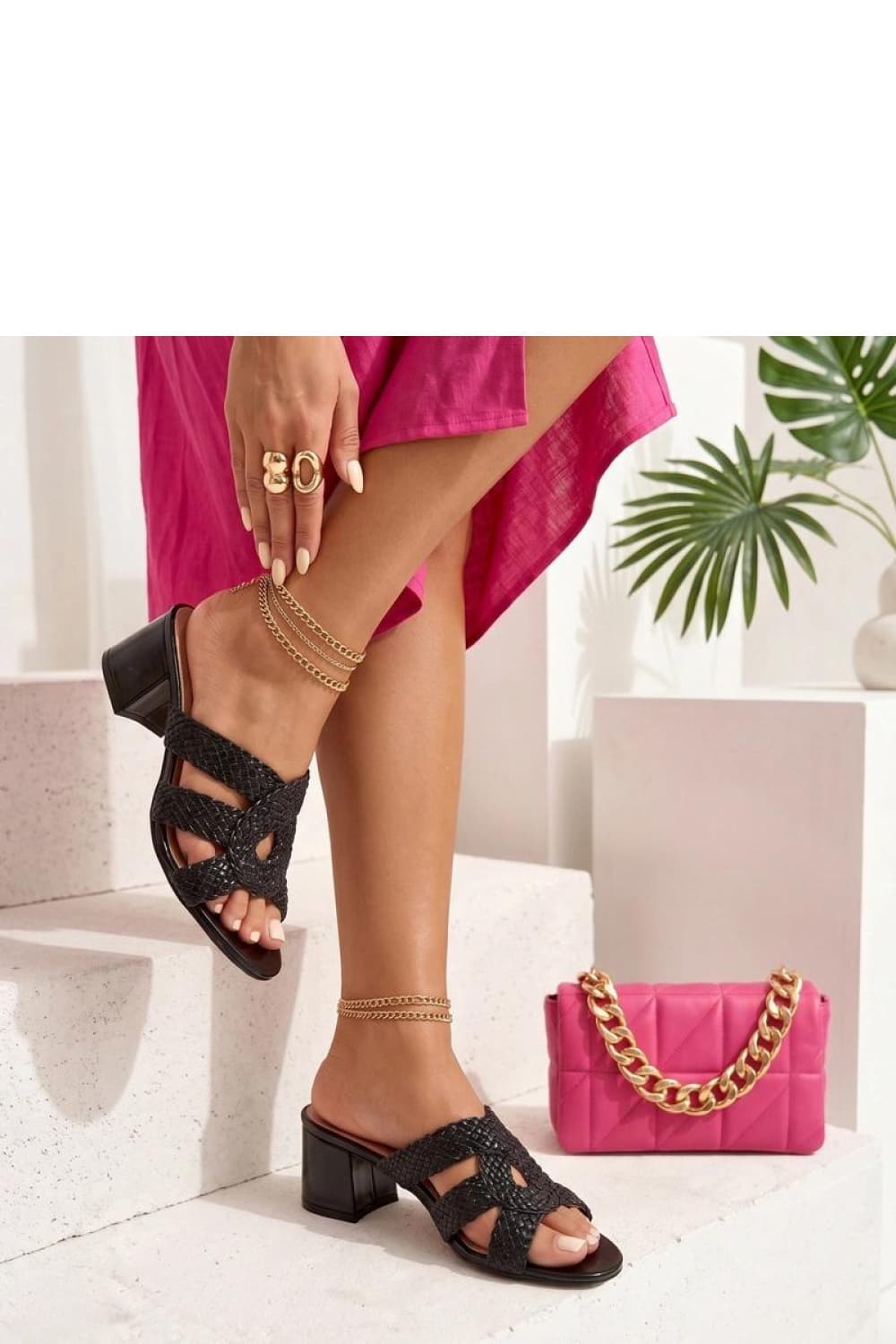 Zoccoli con tacco model 228224 Solea