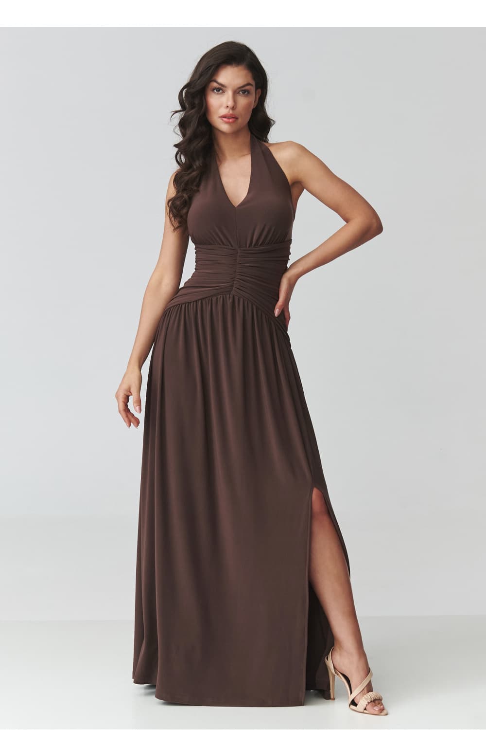 Vestito lungo model 228322 Makadamia
