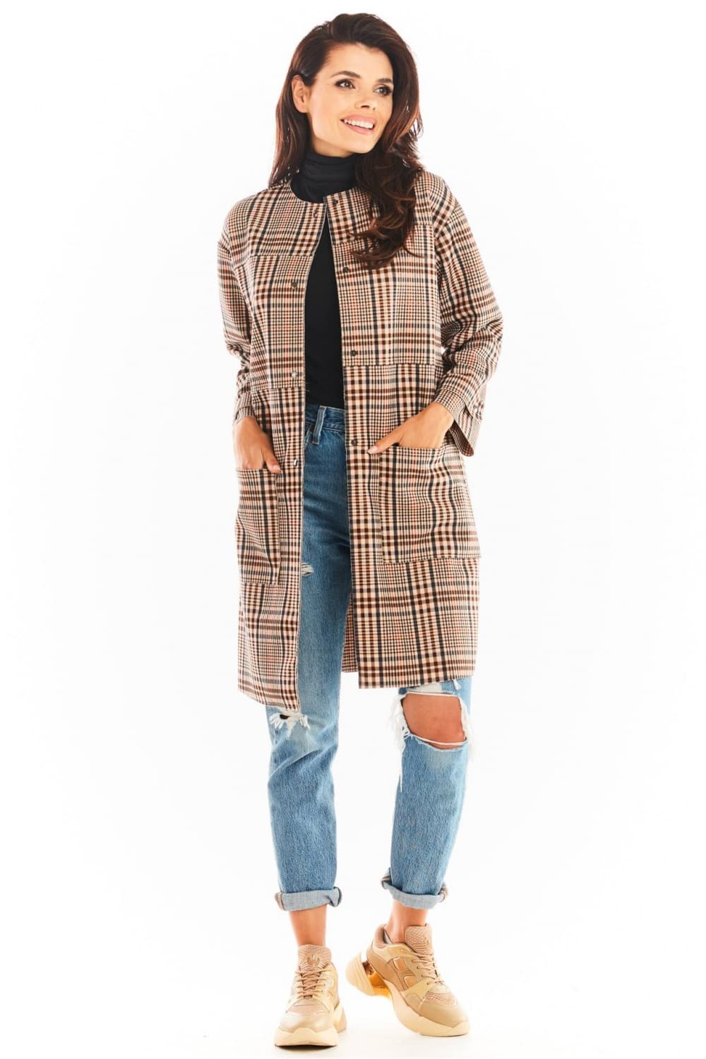 Cappotto model 148982 awama - Miniatura 2