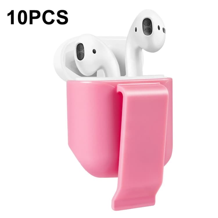 10 PCS Custodia Protettiva Portatile per Cuffie da Vita, Adatta per AirPods 2 (Rosa) - Immagine 1