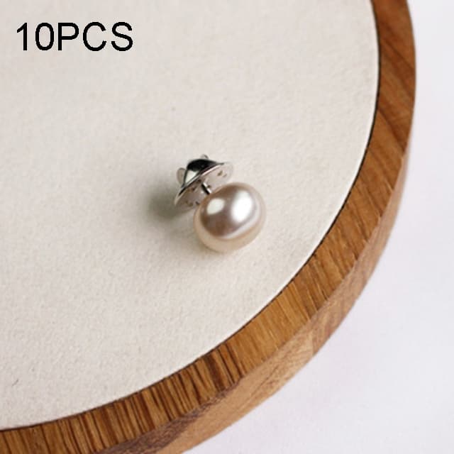 10 PZ Spilla a spillo versatile con perla e fibbia a bottone anti-luce, spilla per scialle, spilla per sciarpa, spilla a spillo per colletto, spilla a spillo per DIY (Champagne) - Immagine 1