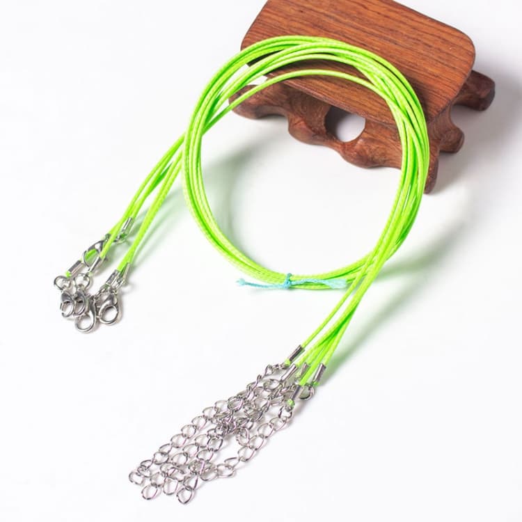 100 PCS Crystal Pendant Necklace Rope Jewelry Lanyard(Light Green) - Immagine 1