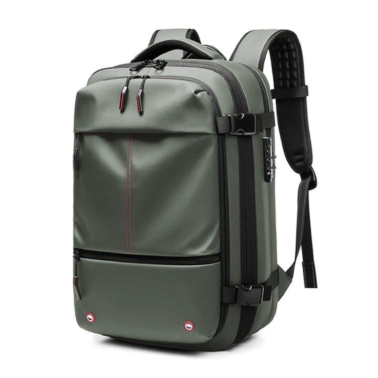 19inch Large Capacity Short Trip Computer Luggage Bag Vacuum Compression Expandable Men Double Shoulder Bag(Green) - Immagine 1
