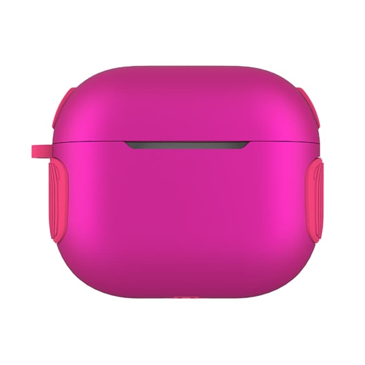 Custodia per auricolari 2 in 1 in PC + TPU con texture opaca e colore contrastante per AirPods 3 (Fucsia) - Immagine 1