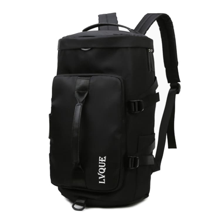 375 Large-capacity Waterproof and Wear-resistant Crossbody Travel Backpack(Black) - Immagine 1