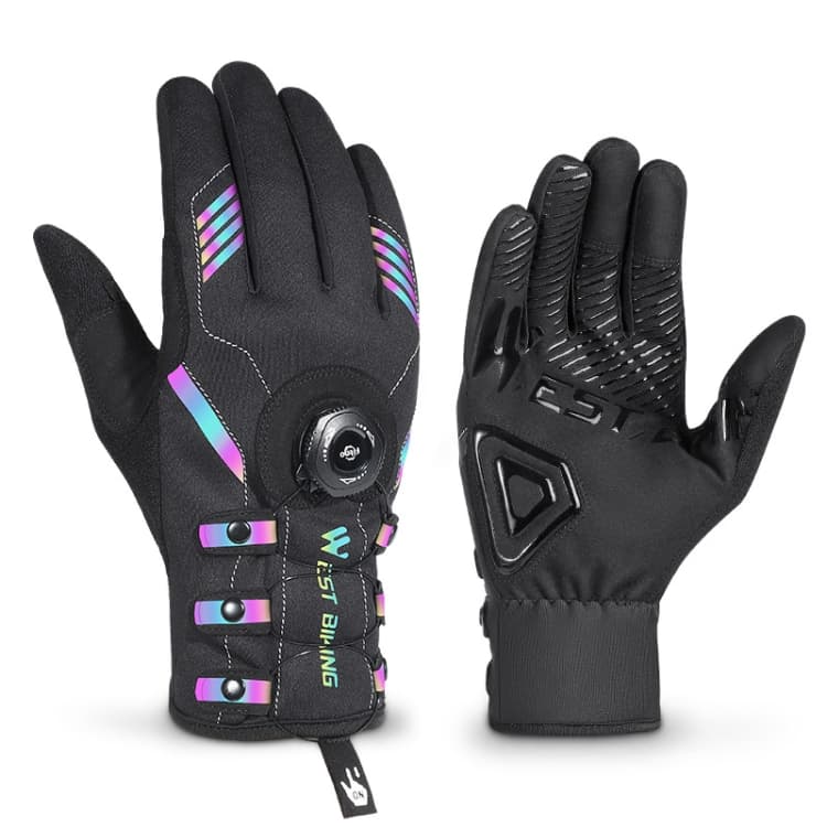 A Pair WEST BIKING Cycling Breathable Self-locking Gloves with Buckle