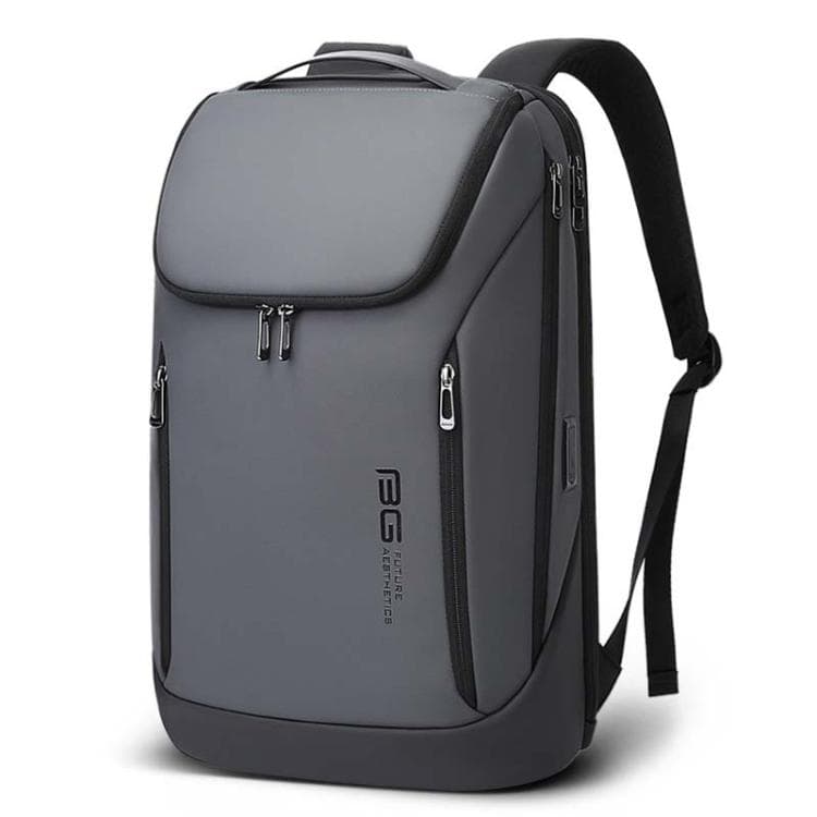 BANGE BG-2517 Men Business Pack Large Capacity Computer Travel Backpack(Grey) - Immagine 1
