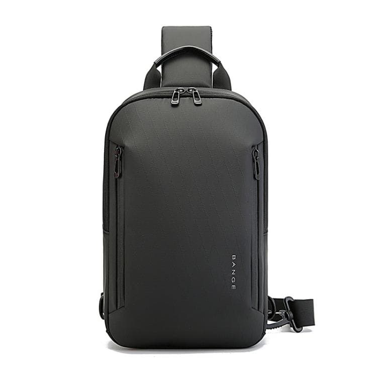 BANGE BG-3077 Men Lightweight Chest Pack Casual Large-Capacity Crossbody Bag(Black) - Immagine 1