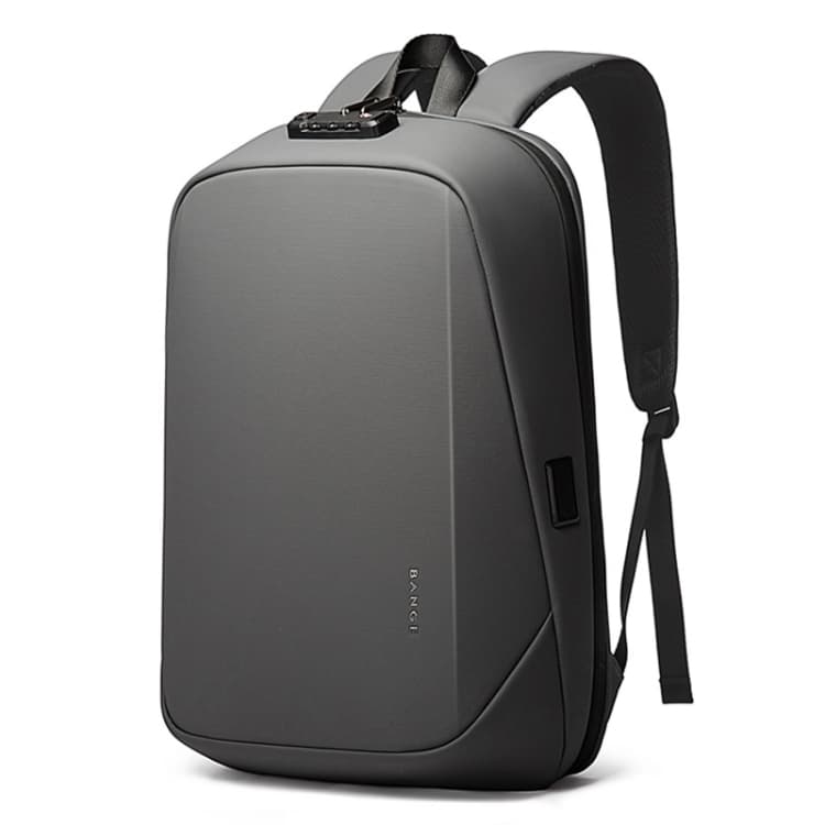 BANGE BG-7251 Mens Business Double-Shoulder Laptop Bag Large Capacity Waterproof Backpack(Gray) - Immagine 1