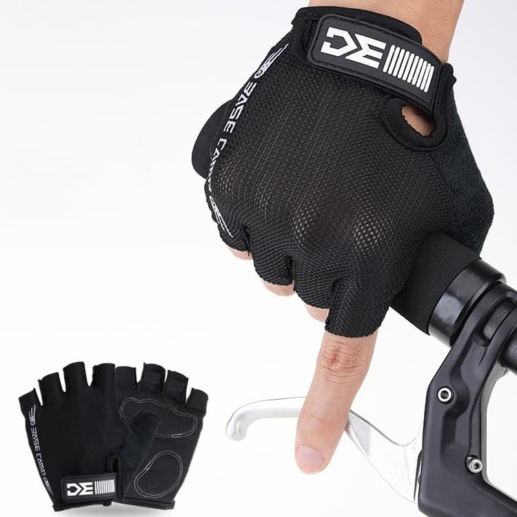 BaseCamp BC-204 Bicycle Half Finger Gloves Lycra Fabric Cycling Gloves