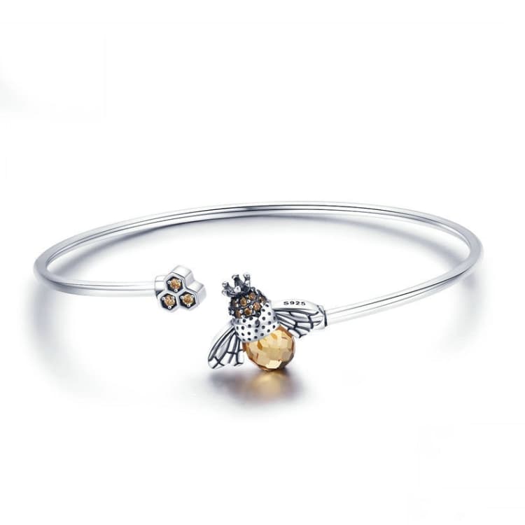 Bracciale in argento S925 Bee Story Donna Bracciale con diamante personalità - Immagine 1